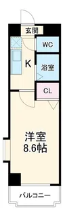 パレスWAN【1階】の間取り