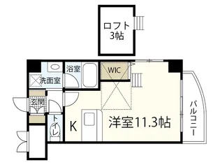 グランドポレストーネ竹屋【7階】の間取り