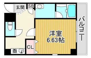 ジュネス関目高殿【5階】の間取り