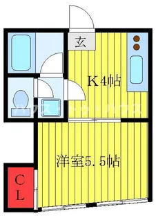 久保田ビル【4階】の間取り