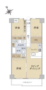 三越ゼームス坂マンション【5階】の間取り