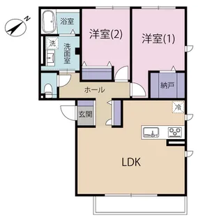 Grand Hill 清水I【2階】の間取り