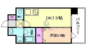 プロスパー江坂479【6階】の間取り