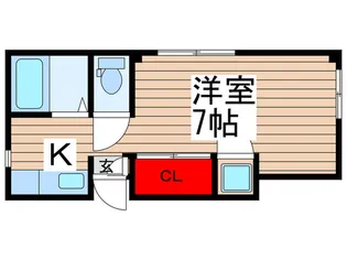 ハイツ山崎【1階】の間取り