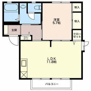 フレグランス一由II【2階】の間取り