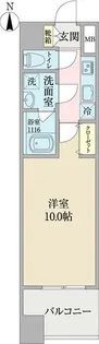 ヴィルクレア桜山【2階】の間取り