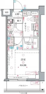 クレヴィスタ綾瀬【5階】の間取り