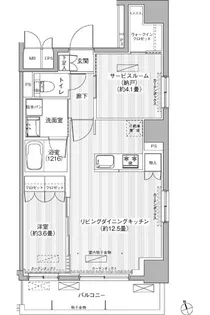 レジェンダリーコート赤羽ANNEX【5階】の間取り