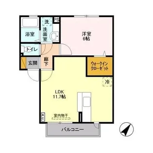 グランビスタ【2階】の間取り