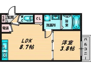 F asecia Boehm【3階】の間取り