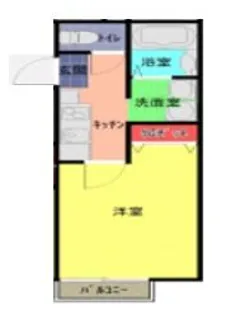 ル・ベリエ一ノ割【2階】の間取り