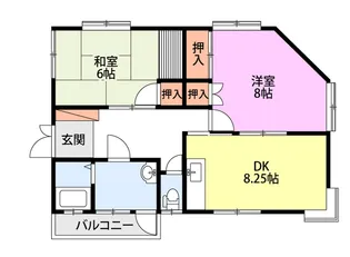 梨本貸家F【2階】の間取り