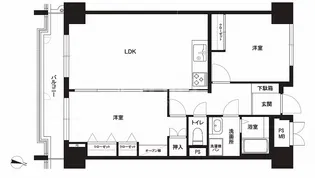 シャンボール大名A棟【11階】の間取り