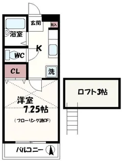 HERIOS BIO 北野【2階】の間取り