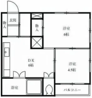 メイプル川辺【2階】の間取り