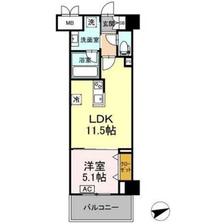 Le Grandeur 阿賀中央【4階】の間取り