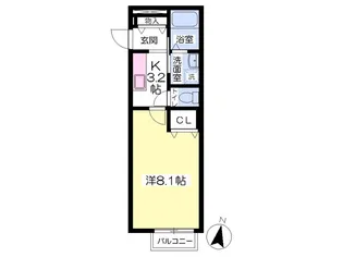 Excellcior錦町【2階】の間取り
