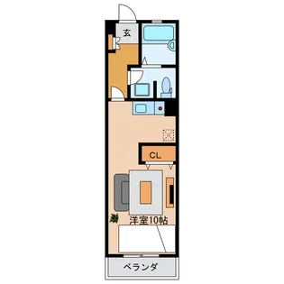 フォンスオストレア住吉【4階】の間取り