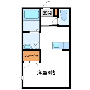 バリーハイツ田島D【2階】の間取り