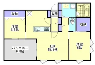 AVALON I【2階】の間取り