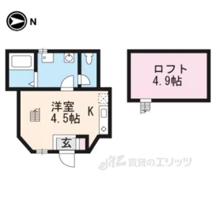 ウィルヴィレッジ一里山【1階】の間取り