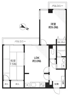 向丘ハウス【2階】の間取り