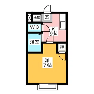 ハイツ山幸【3階】の間取り