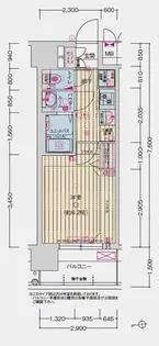 プレサンス庄内ブレイシス【6階】の間取り