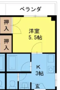 福山ハイツ【2階】の間取り