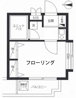 リバティヒルズ目黒本町【2階】の間取り