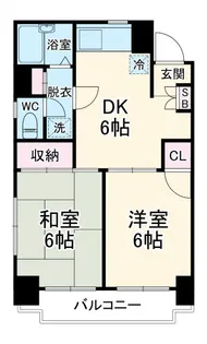 ジュネス川崎【4階】の間取り