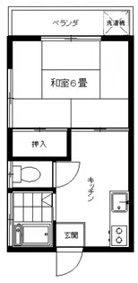 石川ハウス【2階】の間取り