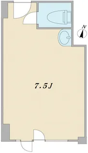 1Rの間取り画像