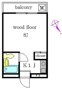 野本BOX【3階】の間取り