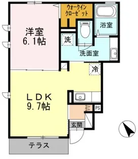 Sunrise大井町【1階】の間取り