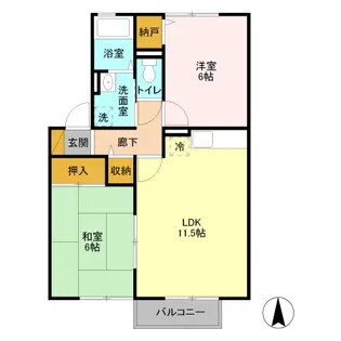 ウィズライブ【2階】の間取り