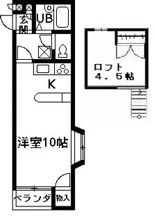 ドルフィン前橋北【2階】の間取り