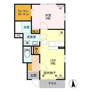カギロイ・ノーラ【1階】の間取り