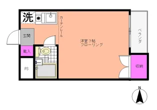 ハイム坪井【2階】の間取り