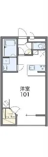 レオパレスサードなわて【2階】の間取り