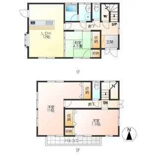 静岡県沼津市八幡町【一戸建】の間取り