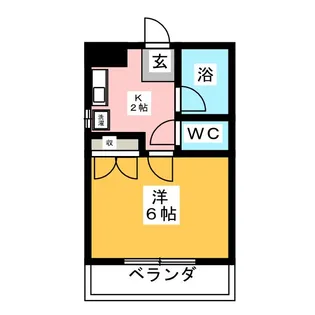 サンライズ豊【3階】の間取り