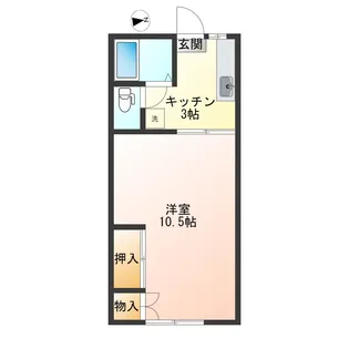 田村ハイツA【2階】の間取り