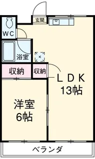 エクセルマンション【2階】の間取り