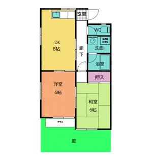 コーポボナール【1階】の間取り