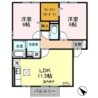 K・Iハイツ【1階】の間取り