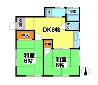 赤澤貸家【1階】の間取り