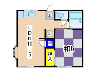 ファミ-ユ弐番館【1階】の間取り