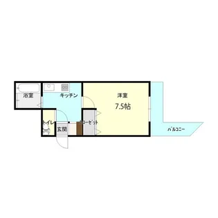 コンチネンタルイナリハイツ【3階】の間取り