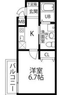 WING住之江【1階】の間取り